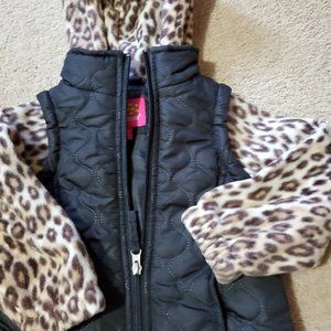 Girls Quilted Vest, 2 piece look, size 24 mos.